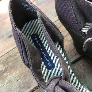 Tommy Hilfiger Brown Wedge Sandals